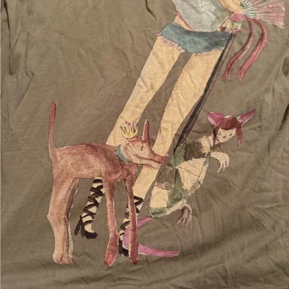 L.A.M.B - Gwen Stefani Olive Casual Tee - Picture 8 of 8